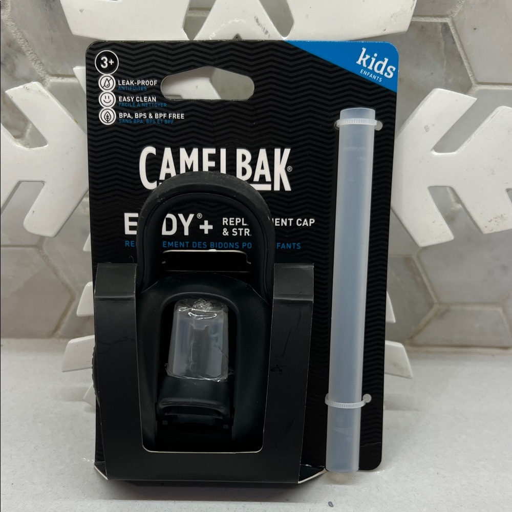 CamelBak Eddy+ Kids Black Replacement Cap and Straw